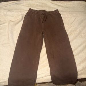 TNA Brown Aritzia boyfriend fit Sweatpants